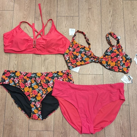 NEW Set of 2 Plus Size 3X 24w 26w Bikini Swim Suit 24 26 Swimsuits NWT - Picture 2 of 6